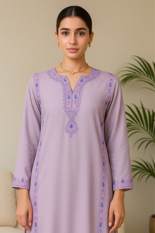 1 pc georgette Kashmiri hand embroidery shirt in small